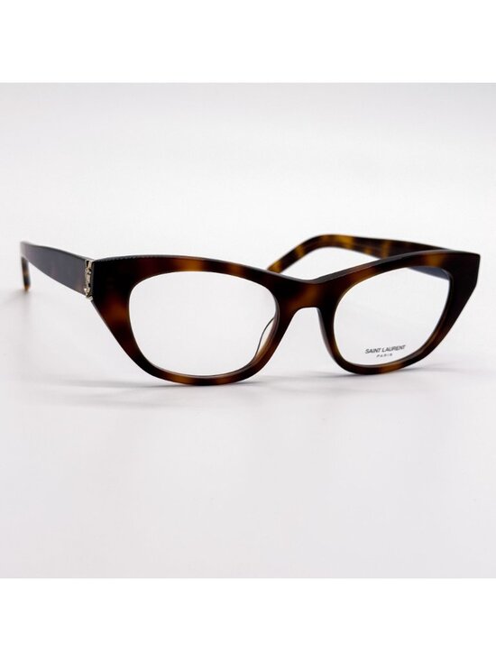NWT Saint Laurent SL M80 002 Women Havana Cat Eye Eyeglasses main image 5